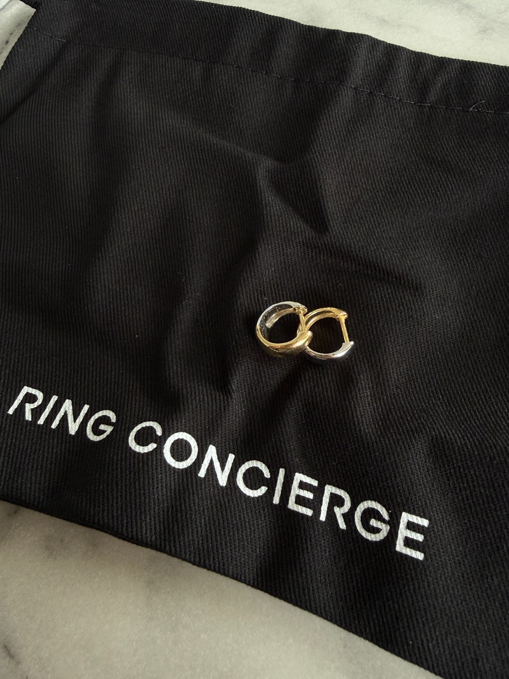 Ring Concierge Two-Tone Huggie Earrings - Gold & Silver